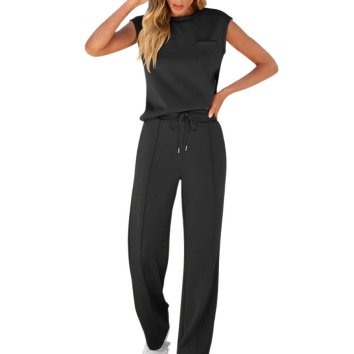 Foria – Sleeveless Drawstring Lounge Set