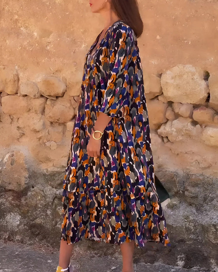 ASIRA - BOHO PRINTED DRESS