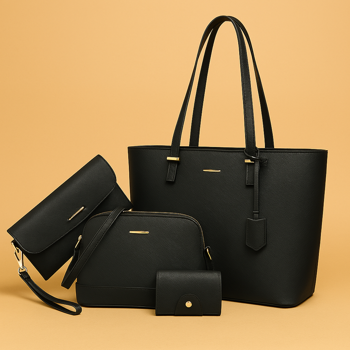 Ashby | Versatile 3-Piece Leather Handbag and Shoulder Bag Set