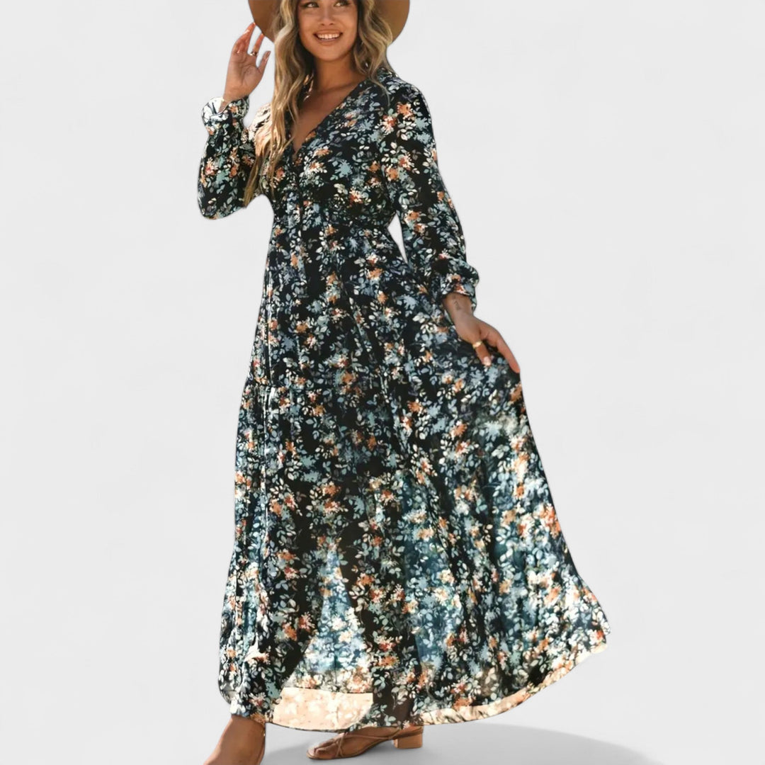 Zera | Floral Tiered Maxi Dress