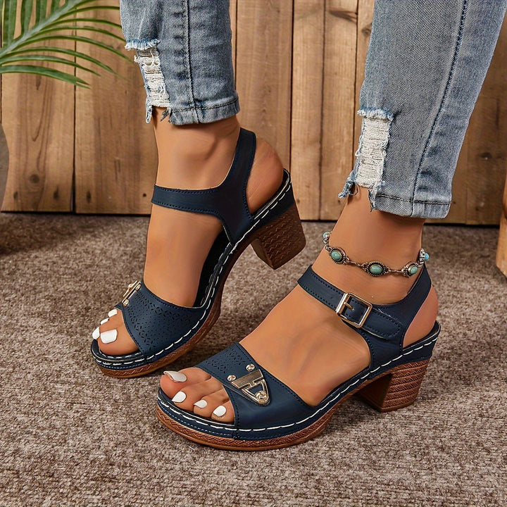 Adelina Comfort Buckle Sandals - Secure support