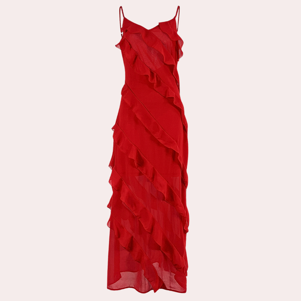 Adrienne – Elegant Ruffled Dress