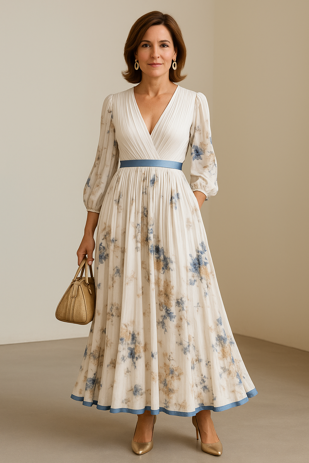 Kate | Elegant Floral Maxi Dress