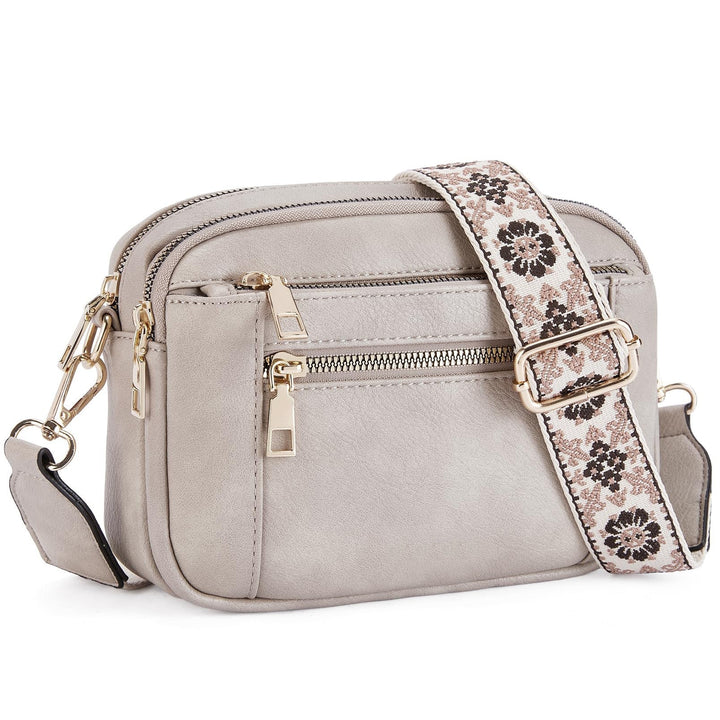 Erikka | Elegant crossbody bag with patterned adjustable strap