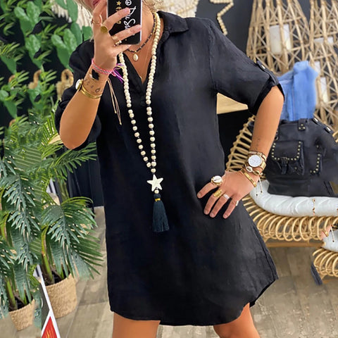 Ankica - Comfortable Linen Dress