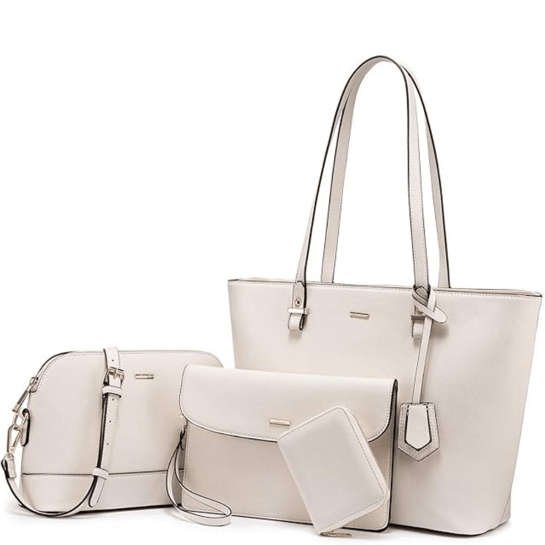 Ashby | Versatile 3-Piece Leather Handbag and Shoulder Bag Set
