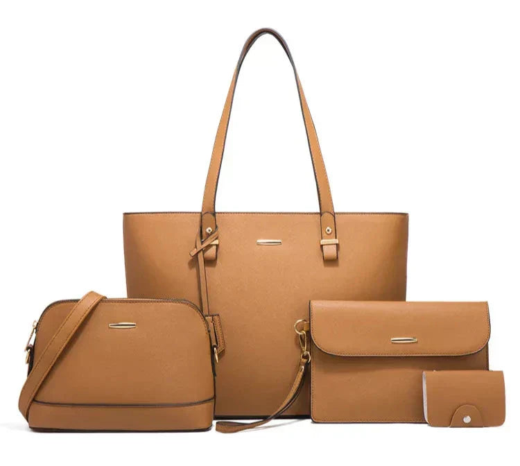 Ashby | Versatile 3-Piece Leather Handbag and Shoulder Bag Set