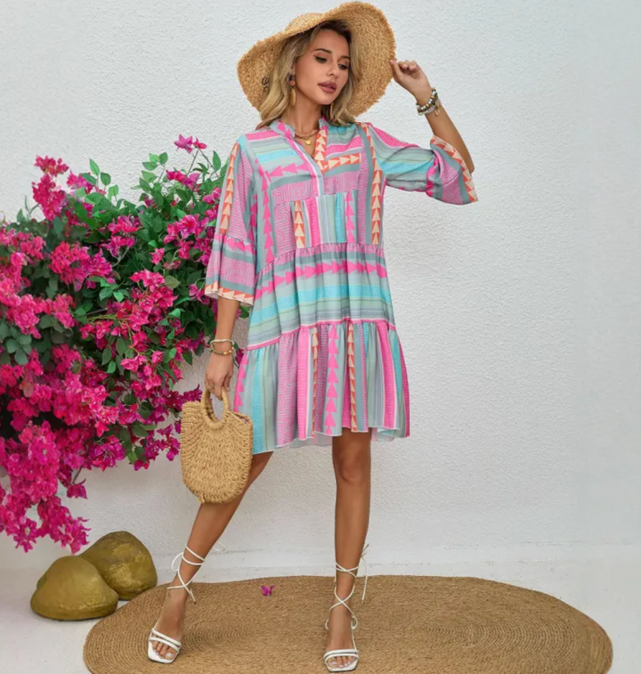 Aurora | V-Neck A-Line Beach Dress (Almost sold out)