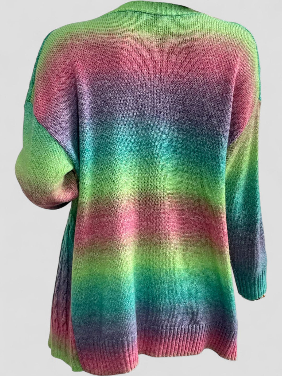 Elegancia Plush Gradient Cardigan