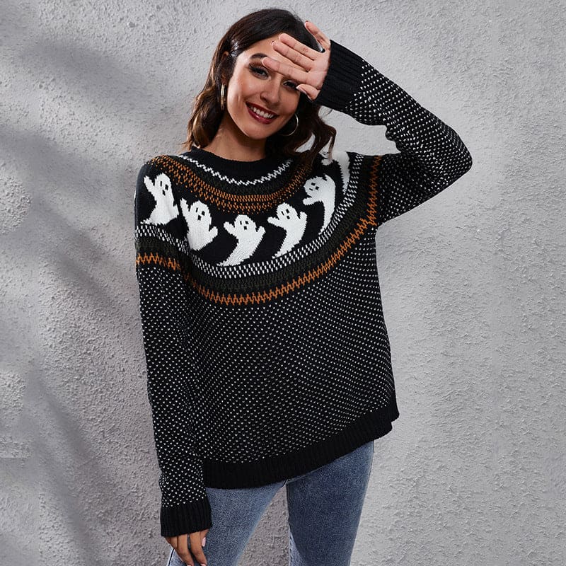 Chic and Original Women's Sweater in Black