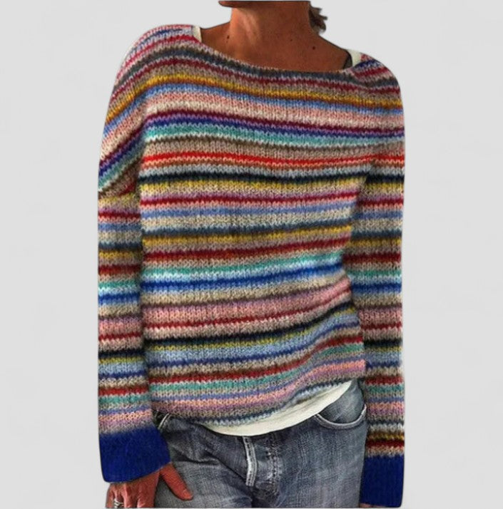 Sienna | Women Patterned Knitted Sweater | Relaxed Fit & Warm