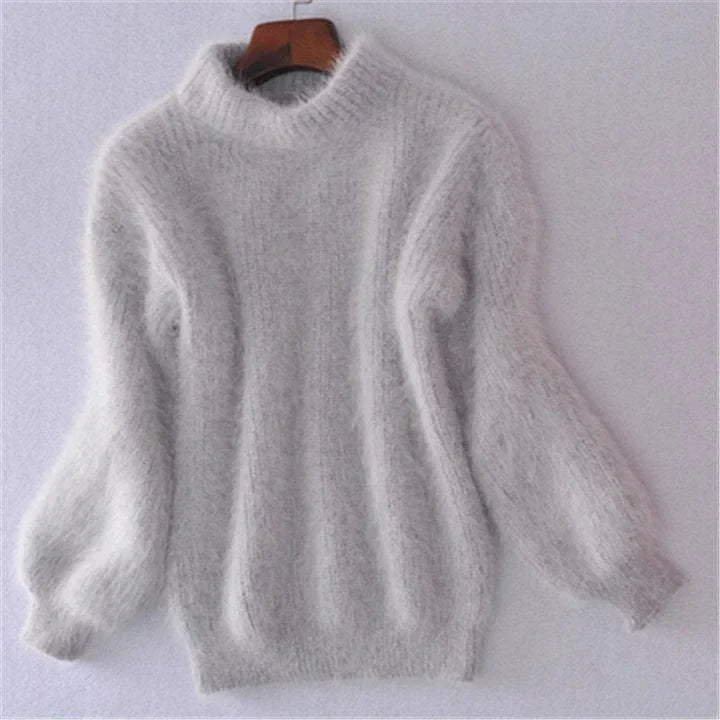 Kanita - Vintage Knit Sweater Made of Angora