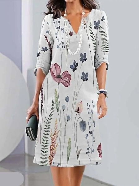 Stylish Summer Breeze Floral Dress