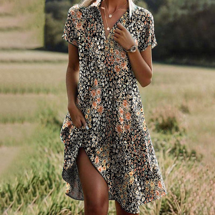 Marissa | Floral V-Neck Casual Dress