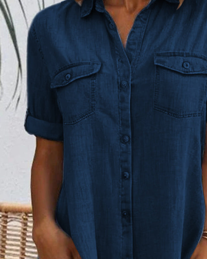 Jessica | Relaxed Button Shirt Dress