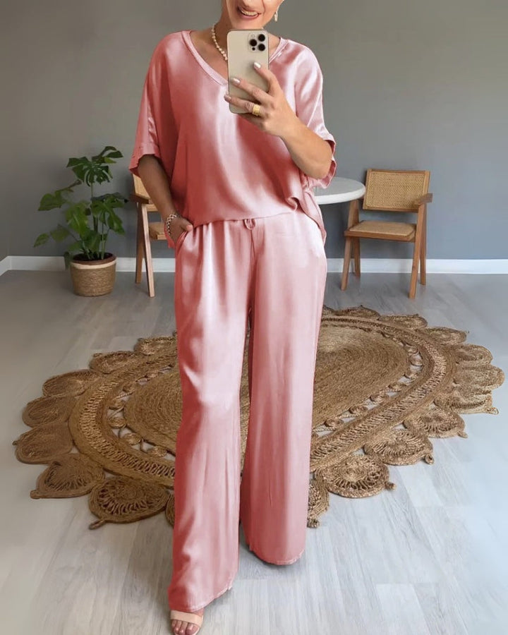 DALORES - SATIN 2 PIECE SET