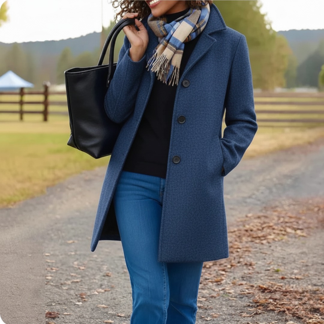 Tradura™ - Classic Mid-Length Button Coat
