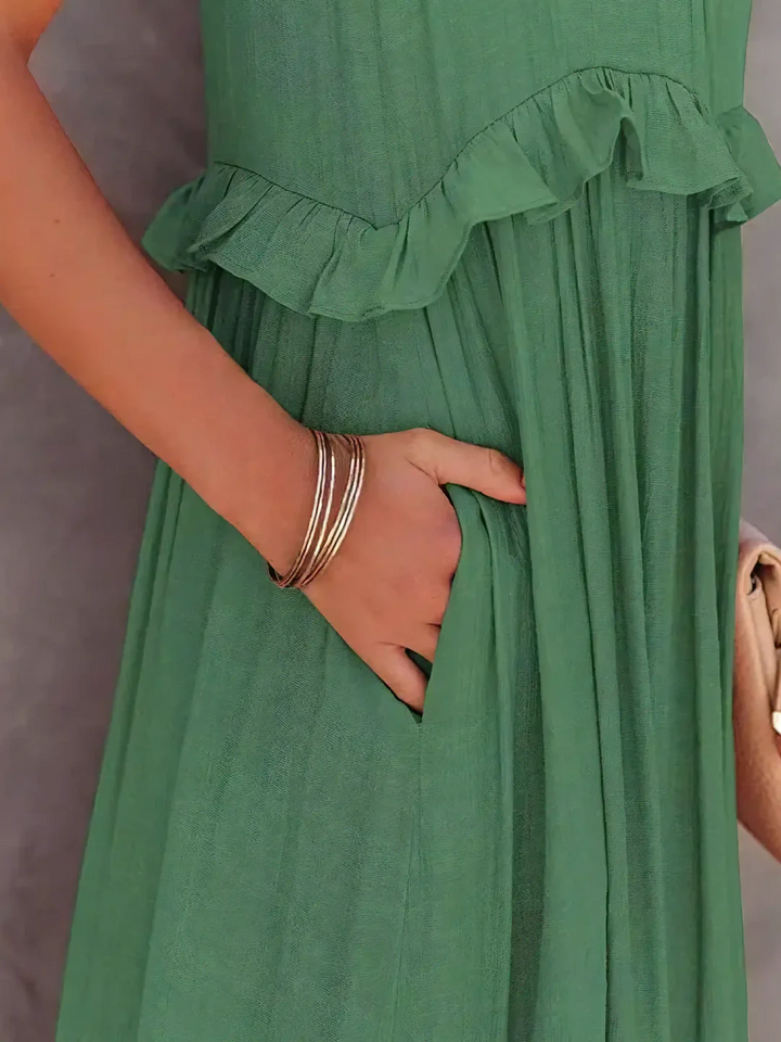 Mabel - Ruffle Breeze Maxi Dress