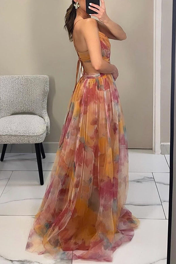 Jennifer | Elegant Floral Maxi Dress