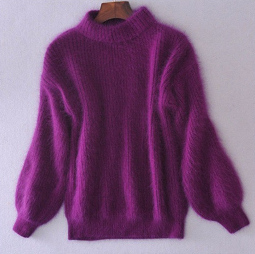 Kanita - Vintage Knit Sweater Made of Angora