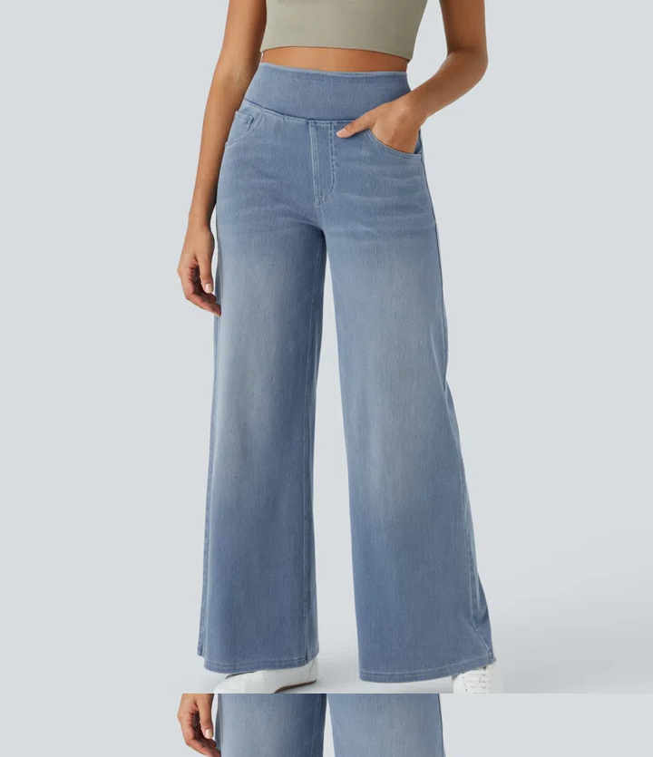 Solène™ - Relaxed Fit Wide-Leg Jeans