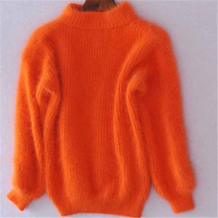 Kanita - Vintage Knit Sweater Made of Angora