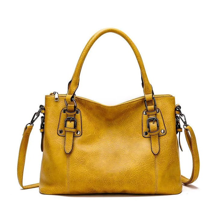 Dagfrid | Versatile and stylish bag in warm caramel brown color