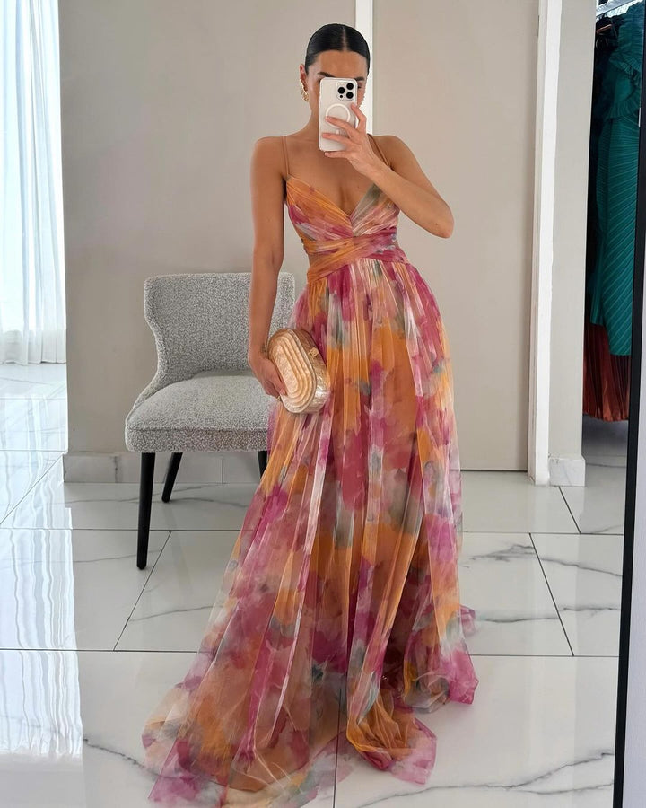 Jennifer | Elegant Floral Maxi Dress