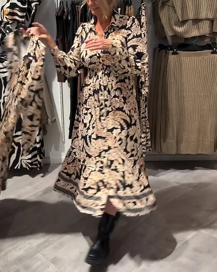 Merle - Fashionable Patterned Dress