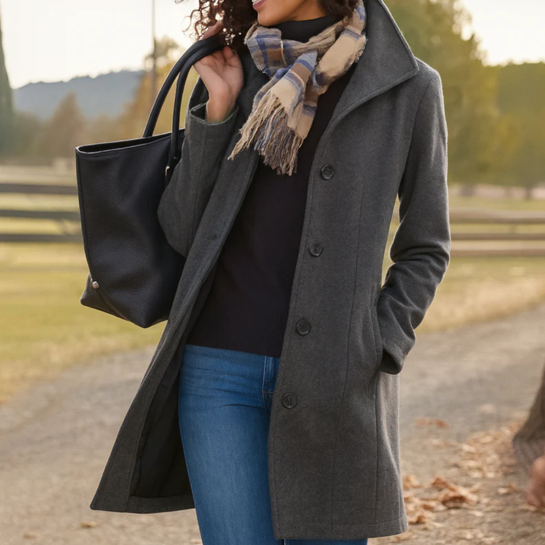 Tradura™ - Classic Mid-Length Button Coat