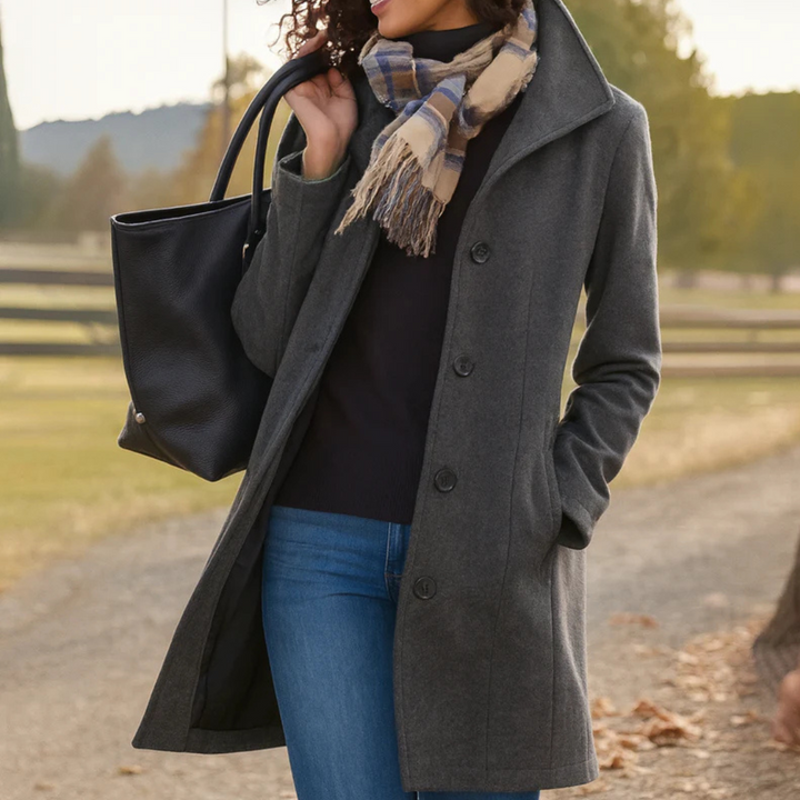 Tradura™ - Classic Mid-Length Button Coat