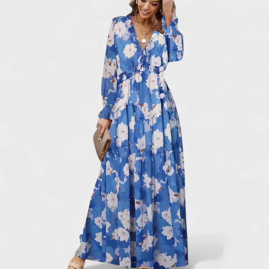 Zera | Floral Tiered Maxi Dress
