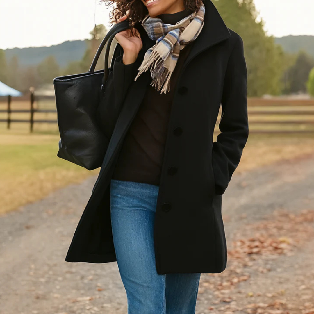 Tradura™ - Classic Mid-Length Button Coat