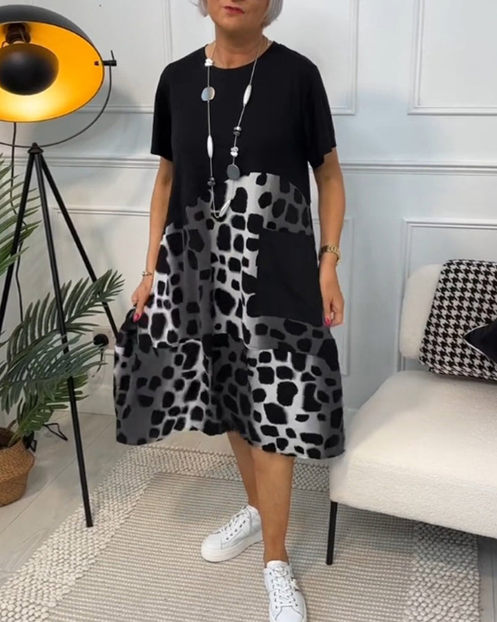 Olivia | Casual Printed Pocket Dress