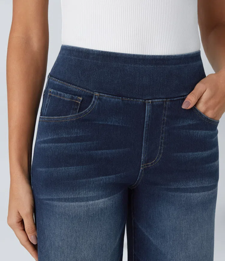 Solène™ - Relaxed Fit Wide-Leg Jeans