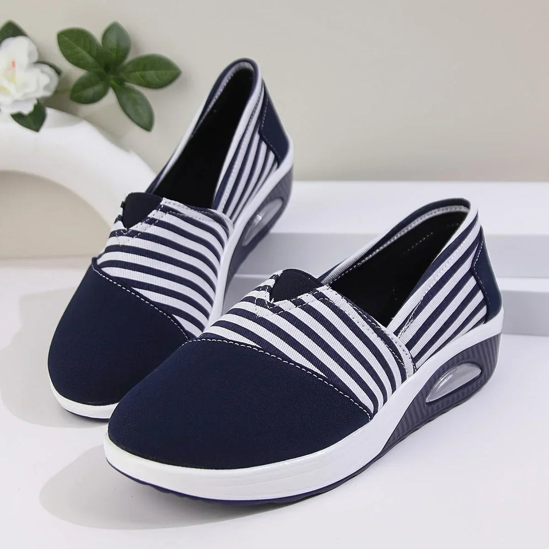 Tasha - Comfortable Striped Slip-On Orthopedic Sneakers