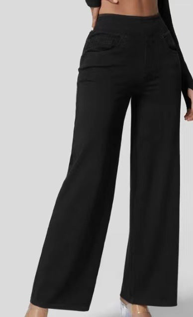 Solène™ - Relaxed Fit Wide-Leg Jeans