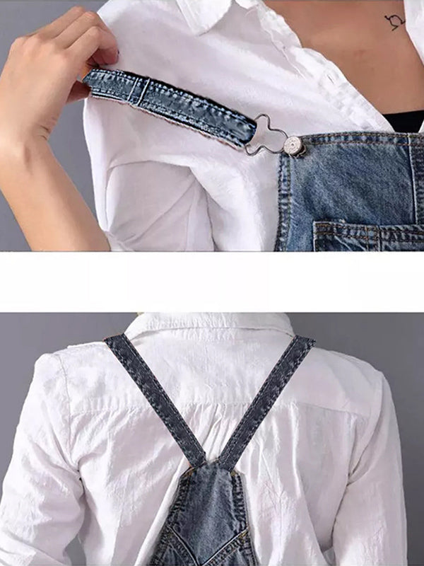 Aurore - Vintage Denim Overall with Pockets