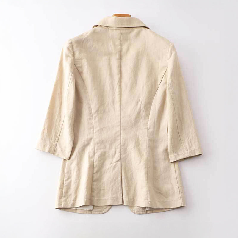 DORLIS IN TRENDY LINEN BLAZER