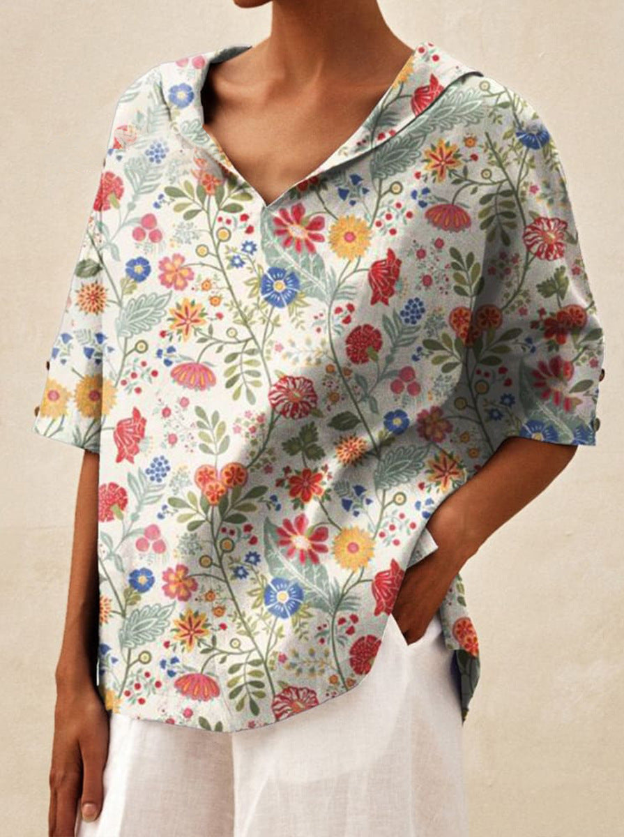Lisianne - Summer Floral Top