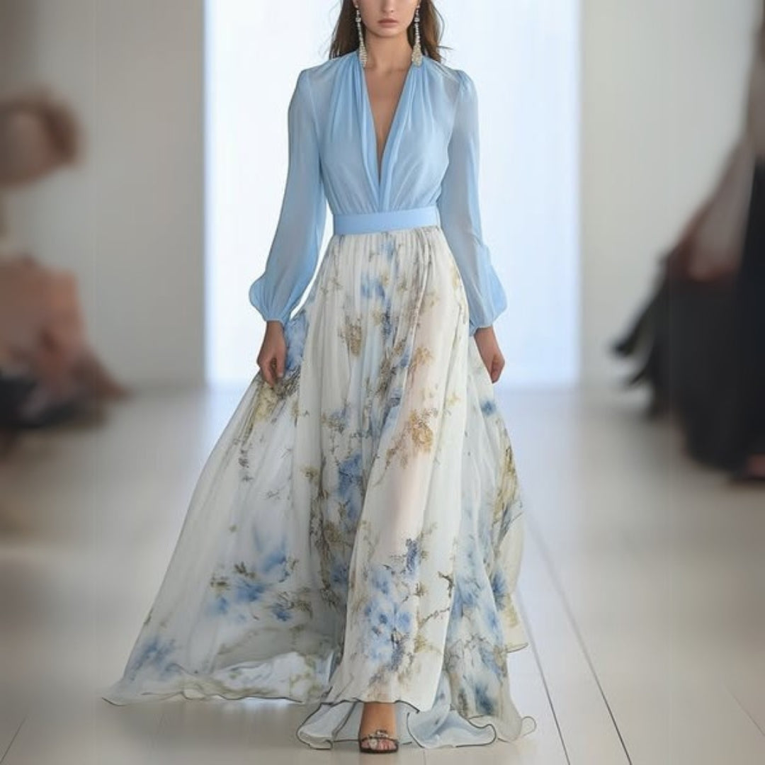 Dolores - Maxi  Dress with Floral Print