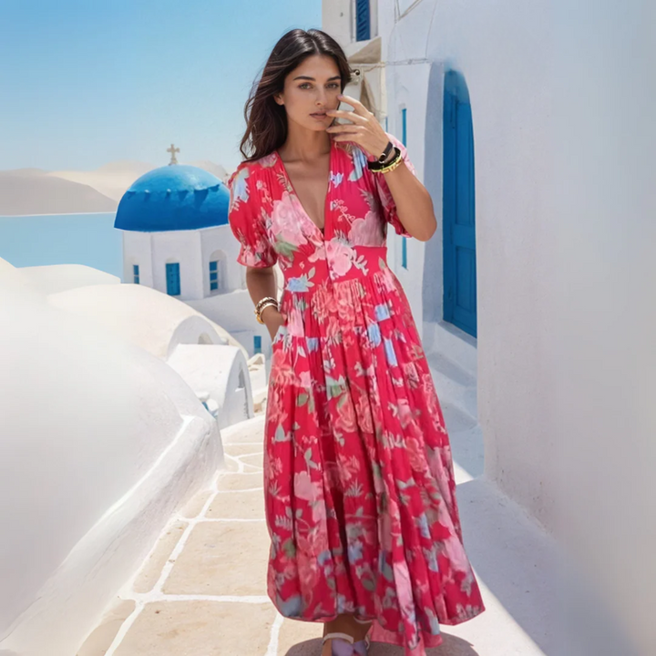 Floriana | Vibrant Floral Dress