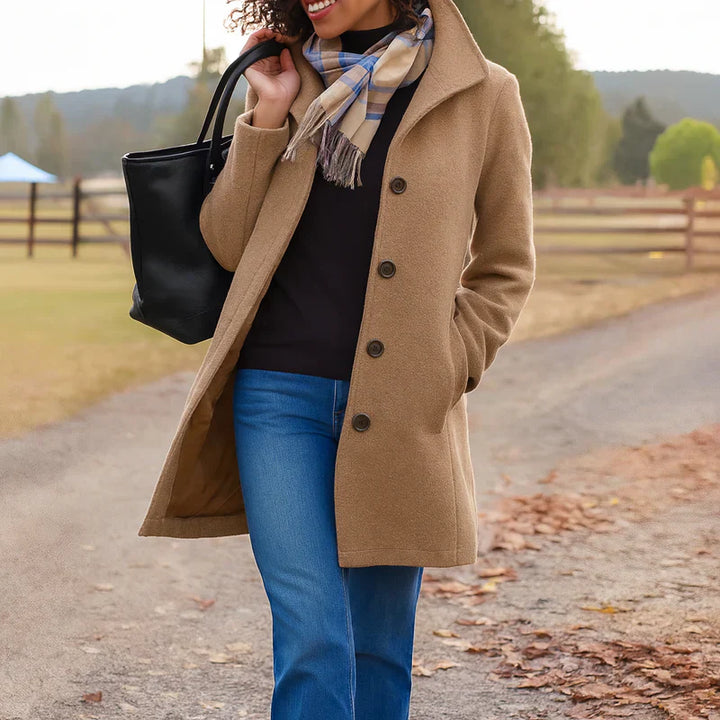 Tradura™ - Classic Mid-Length Button Coat