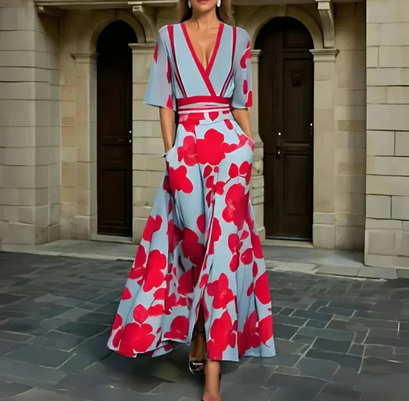 Joanna | Elegant Petal Wrap Gown