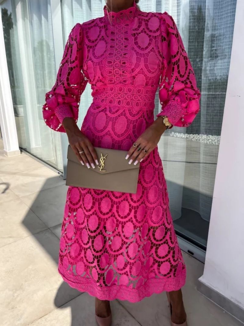 Luna™ – Celestial Harmony Lace Midi Dress