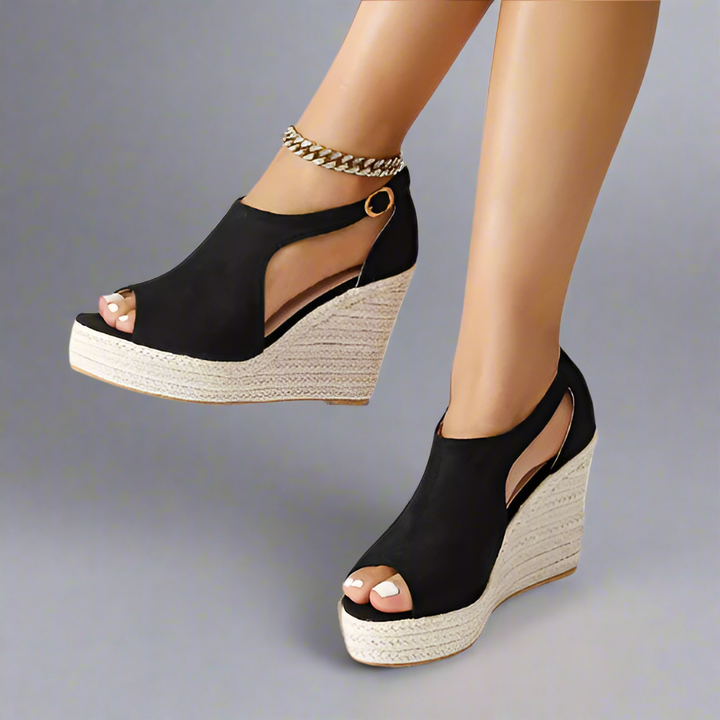 Marla | Comfort-Heel Stretch Sandals