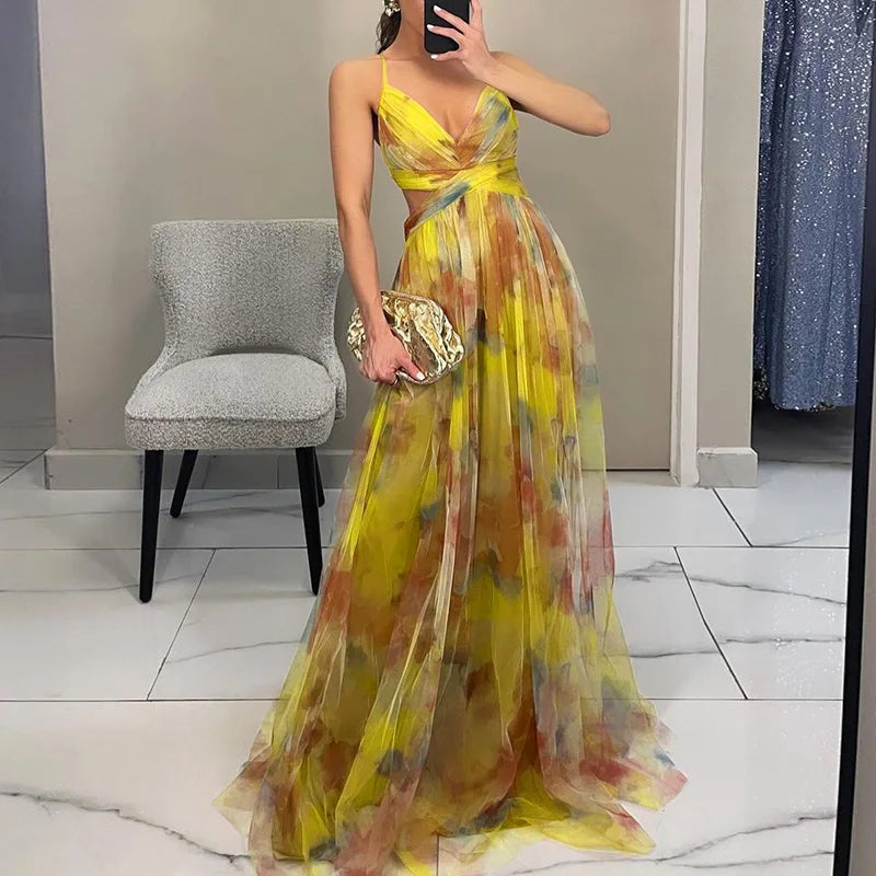 Jennifer | Elegant Floral Maxi Dress