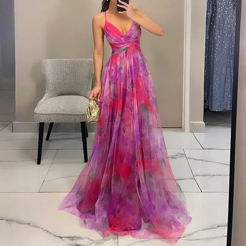 Jennifer | Elegant Floral Maxi Dress