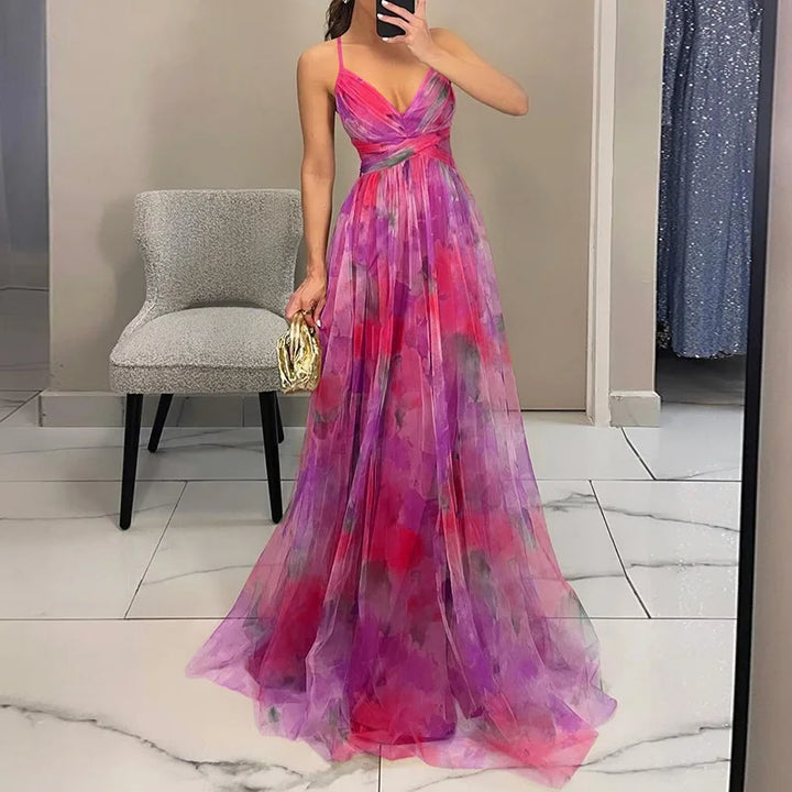 Jennifer | Elegant Floral Maxi Dress