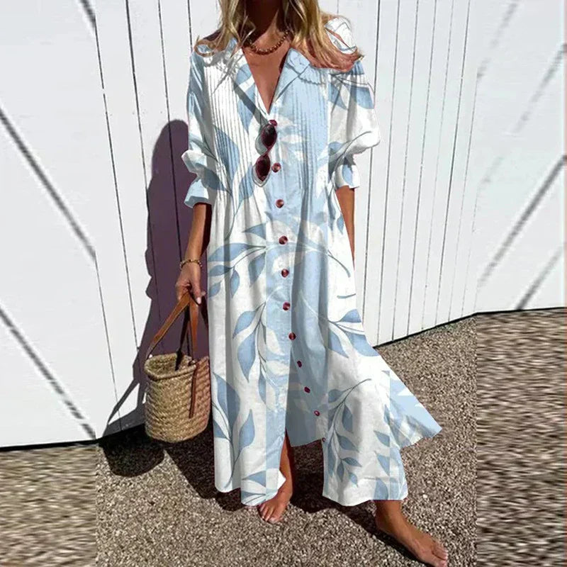 Hannah | Floral Button Smock Dress
